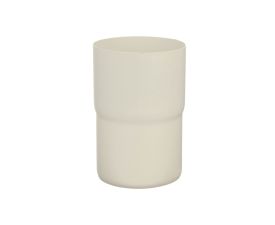 80mm Grey White Steel Downpipe Connector