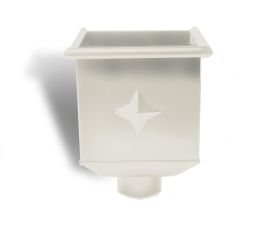 80mm Grey White Steel Box Hopper Head