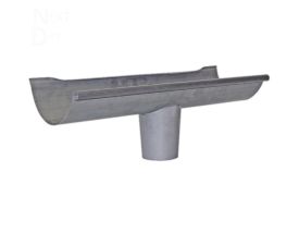 125mm Half Round Quartz Zinc 80mm Gutter Outlet