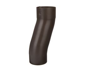 80mm Sepia Brown Steel Downpipe 60mm Offset