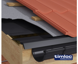 Over fascia eaves vent system 10mm airflow 900mm black - Pack of 20