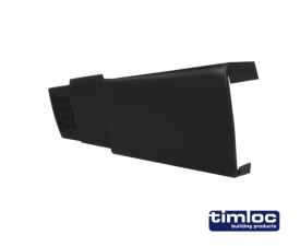 Dry fix verge for profiled tile left hand unit black - Pack of 20