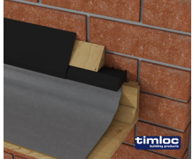 Over Fascia Vent Strip 25mm Air Flow 1M Black - Pack of 20