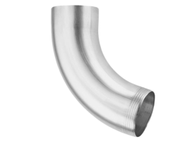 100mm Natural Zinc 70° Bend