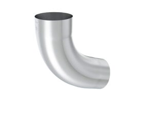 80mm Natural Zinc 90° Bend