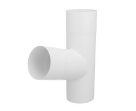 80mm White Steel Downpipe 72 Branch