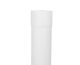 80mm White Steel Downpipe 3m