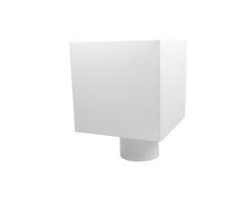80mm White PLAIN Hopper Head
