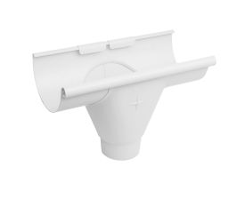 125mm HR White Steel 80mm Pre-fab Outlet