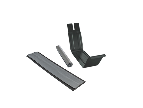 120mm Anthracite Steel Box Gutter Union