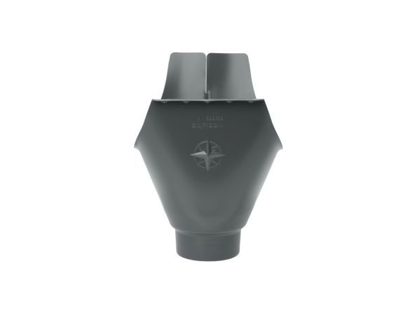 125mm Anthracite Steel HR 100mm Outlet