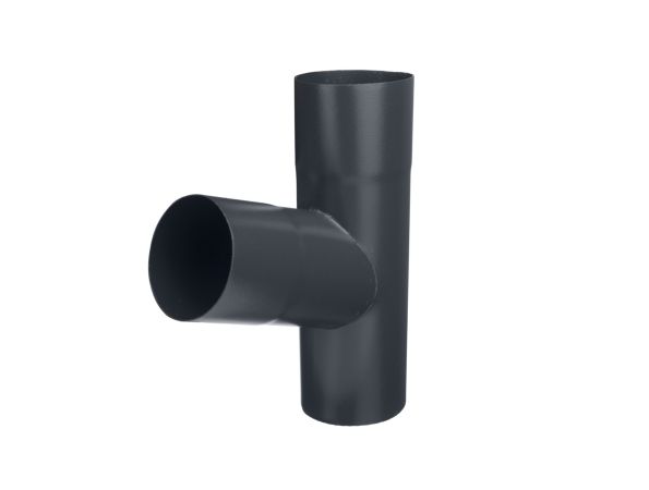 100mm Anthracite Steel Downpipe 72 Branch