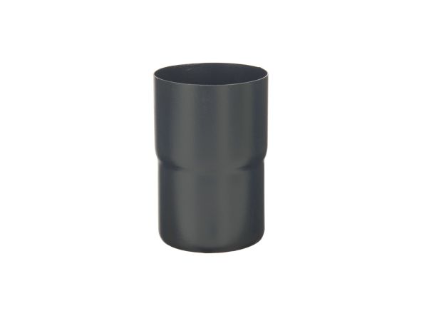 80mm Anthracite Steel Downpipe Connector