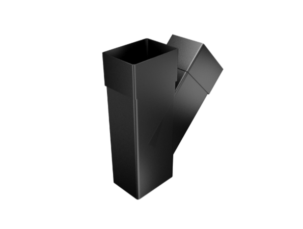 101x76mm Rectangular Painted Radius Edge 135° Y Junction