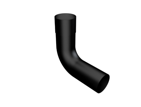 76mm Round Painted 92.5° Bend