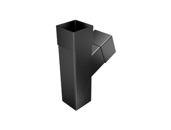 76mm Square Painted 112° Y Junction 