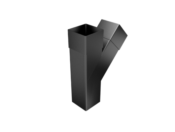 101mm Square Painted 135° Y Junction