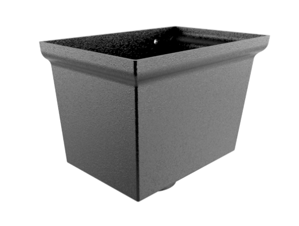 Centurion Small Cast Aluminium Hopper - 101mm Dia Outlet Flushfit H170xW250XD170mm Painted