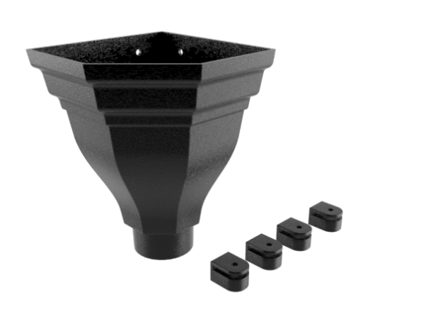 Merus Large Cast Aluminium Hopper H260xW300xD212mm 101mm Round Painted