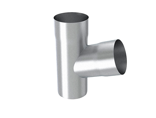 100mm Infinity ZM Galvanised Steel Downpipe 70 Degree Branch