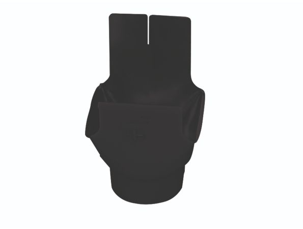 120mm Black Steel Box Outlet 100mm