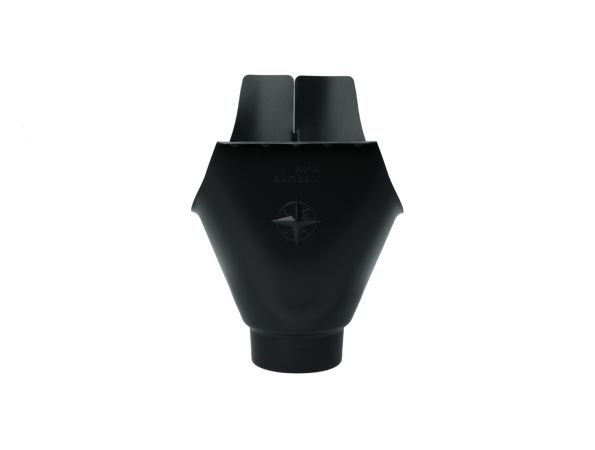 150mm Black Steel HR 80mm Outlet