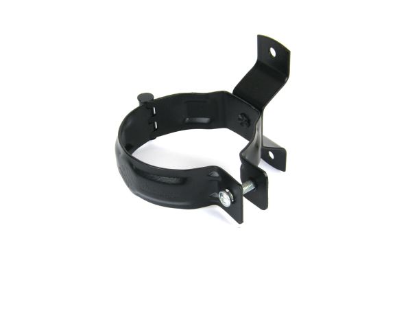 100mm Black Coated Galvanised Steel Downpipe Bracket