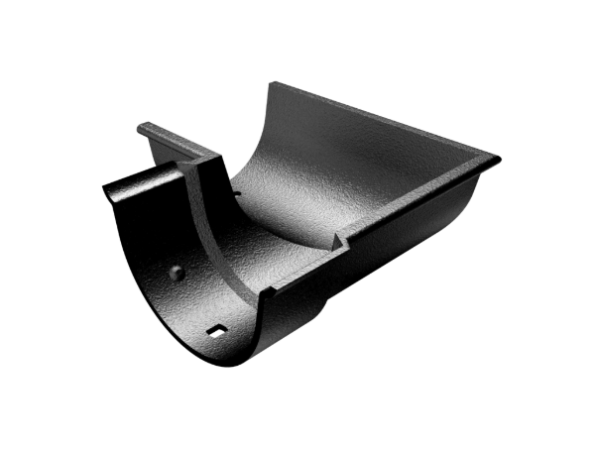 114x75mm Cast Beaded Deepflow Half Round Painted External Angle - 90°