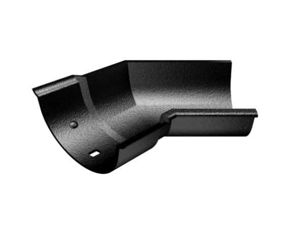 100mm Cast Beaded Half Round Painted Internal Angle 135°