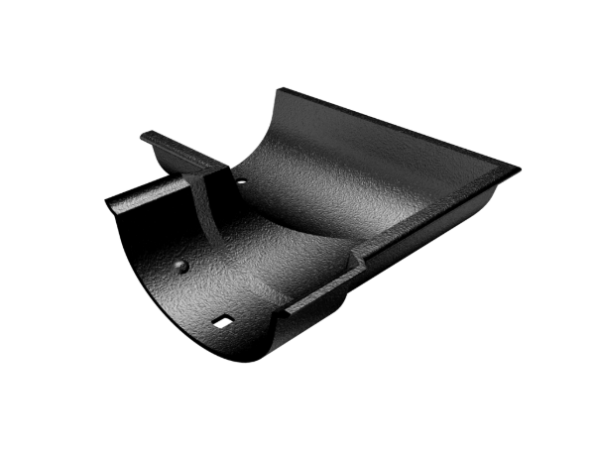 100mm Cast Beaded Half Round Painted External Angle 90°