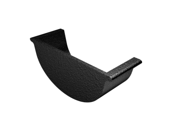 114mm Cast Beaded Half Round Painted Stopend Internal - L/H