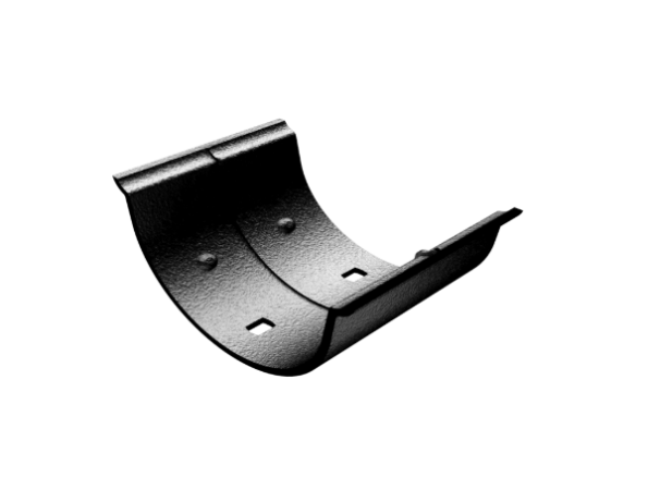 100mm Cast Beaded Half Round Painted Union Connector