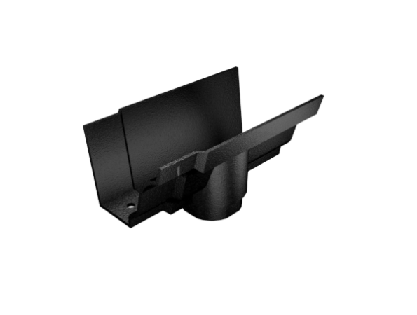 125x100mm Cast Moulded Ogee Painted 101x76mm rectangular Running Outlet