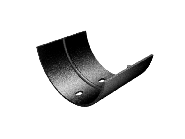 125 mm Cast Half Round Painted Union Connector