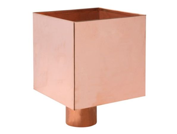 100mm Copper Plain Box Hopper