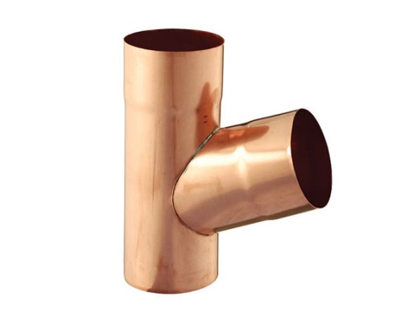 80mm Copper D/Pipe Branch 70°