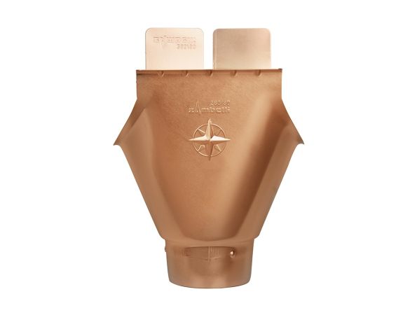 125mm HR Copper 80mm Wrap around Outlet