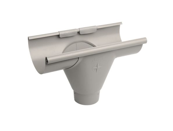 125mm Dusty Grey Half Round Steel 80mm Prefab Outlet