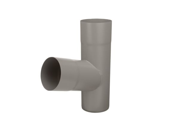 80mm Dusty Grey Steel Downpipe 72 Branch