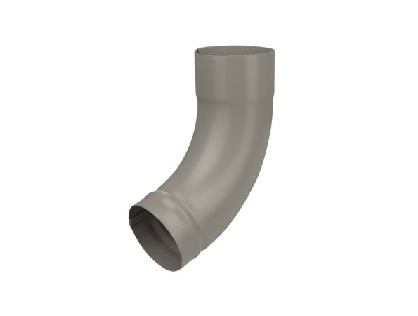 80mm Dusty Grey Steel Downpipe Shoe