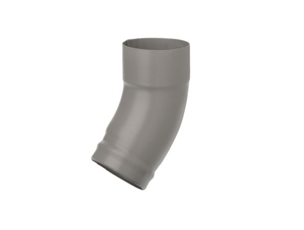 80mm Dusty Grey Steel Downpipe Shoe-Short Heel