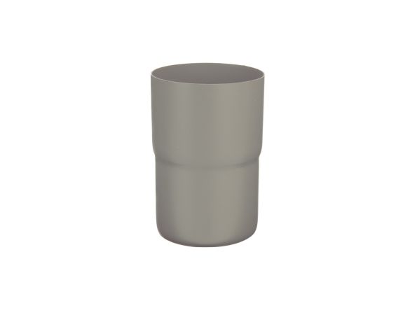 80mm Dusty Grey Steel Downpipe Connector