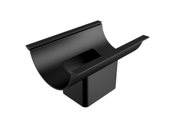 112mm Beaded Half Round Painted 101x76mm Rectangular Outlet