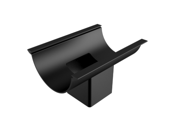 114mm Beaded Half Round Painted 76mm Square Outlet