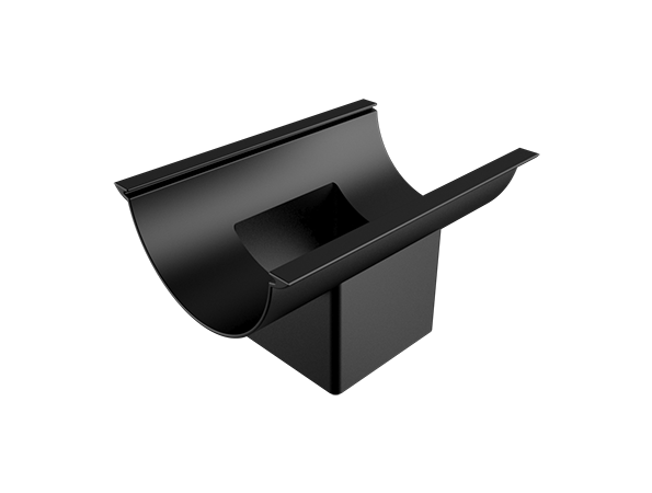 125mm Beaded Half Round Painted 101mm Square Outlet