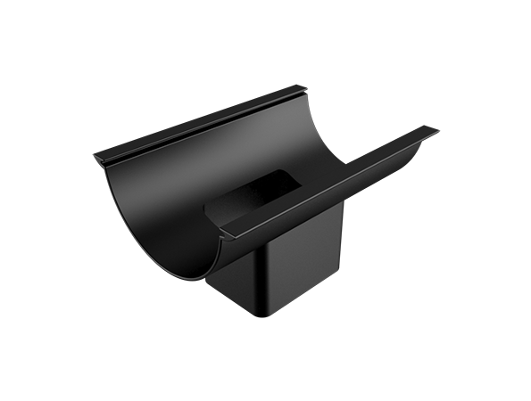 125mm Beaded Half Round Painted 101x76mm Rectangular Outlet