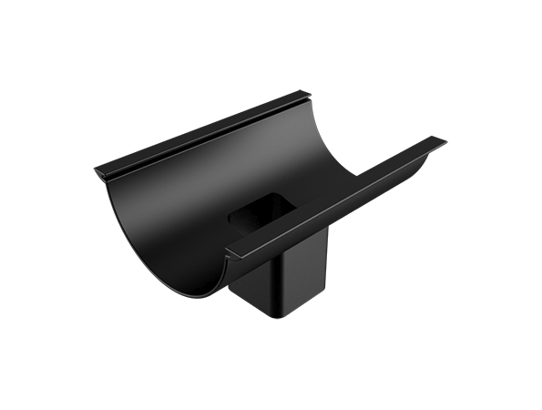 125mm Beaded Half Round Painted 63mm Square Outlet