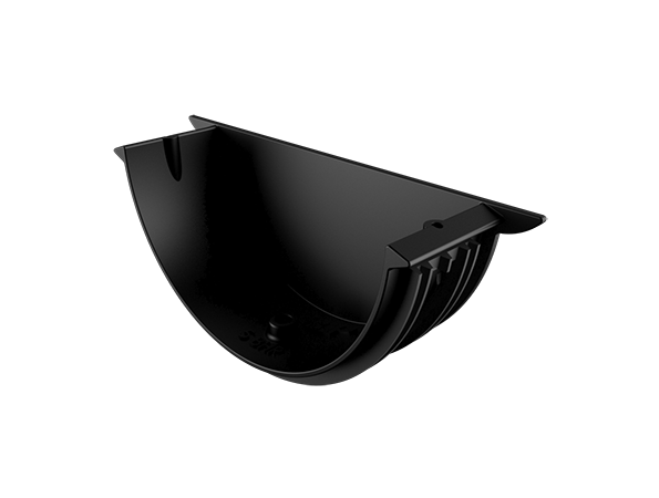 125mm Beaded Half Round Painted Stopend - Universal