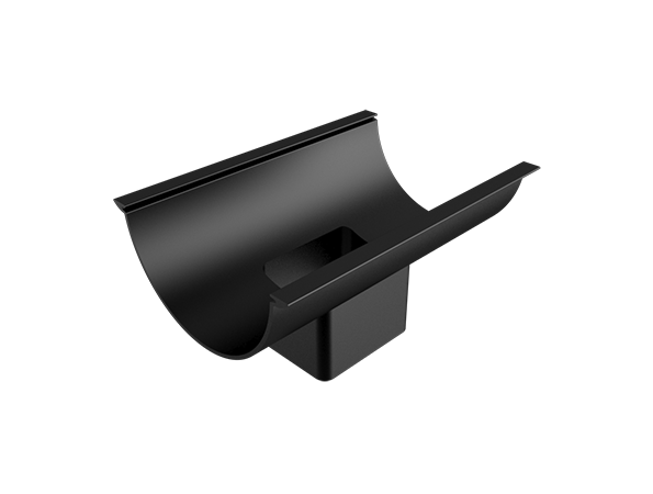 150mm Beaded Half Round Painted 101x76mm Rectangular Outlet