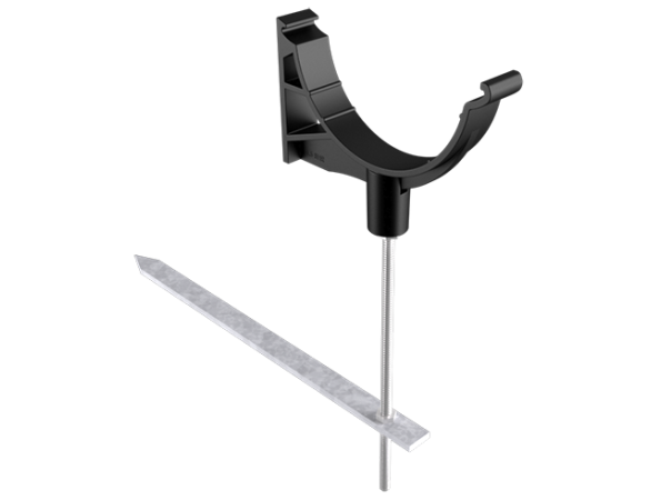 125mm Beaded Half Round Painted Rise & Fall Bracket Including Fixing Spike